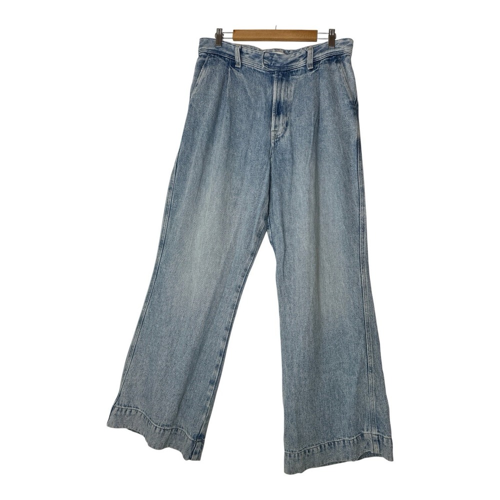 7 For All Mankind Wide Leg Jeans Womens Size 31 Baggy